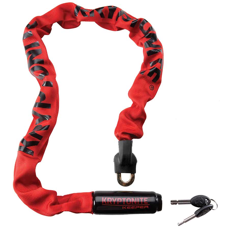 KRYPTONITE Keeper 785, Integrated Chain, Key Lock, 7mm, 2.8&#39;